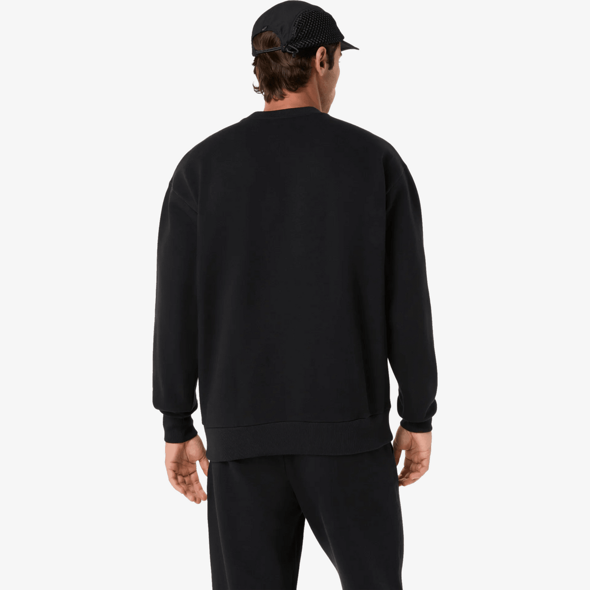 Мъжка блуза Asics Fleece Relaxed Crew-Neck Top - 2031F335-001 отзад