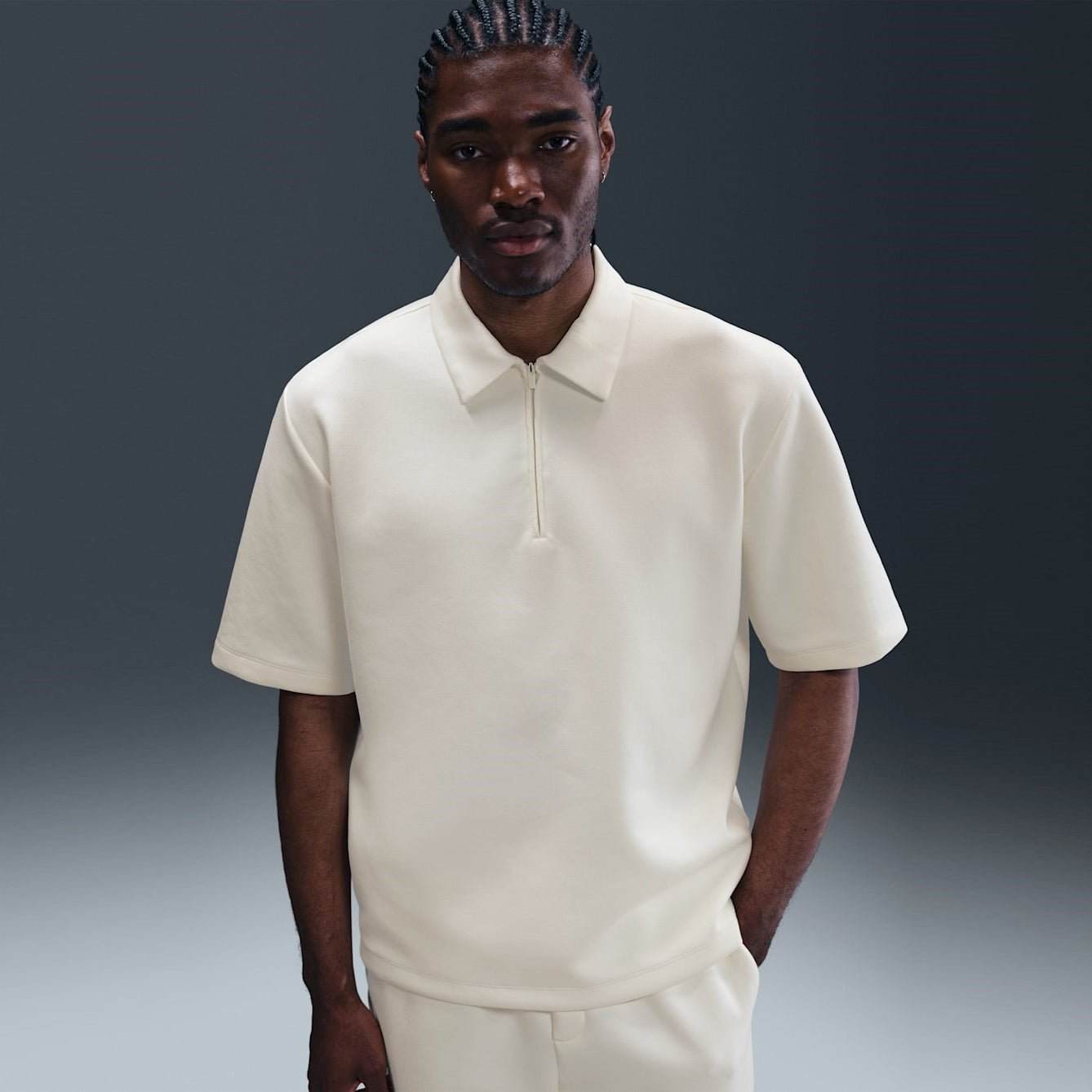 Мъжка поло тениска Nike 24.7 ImpossiblySoft Dri-FIT 1/4-Zip Polo IF2908-133