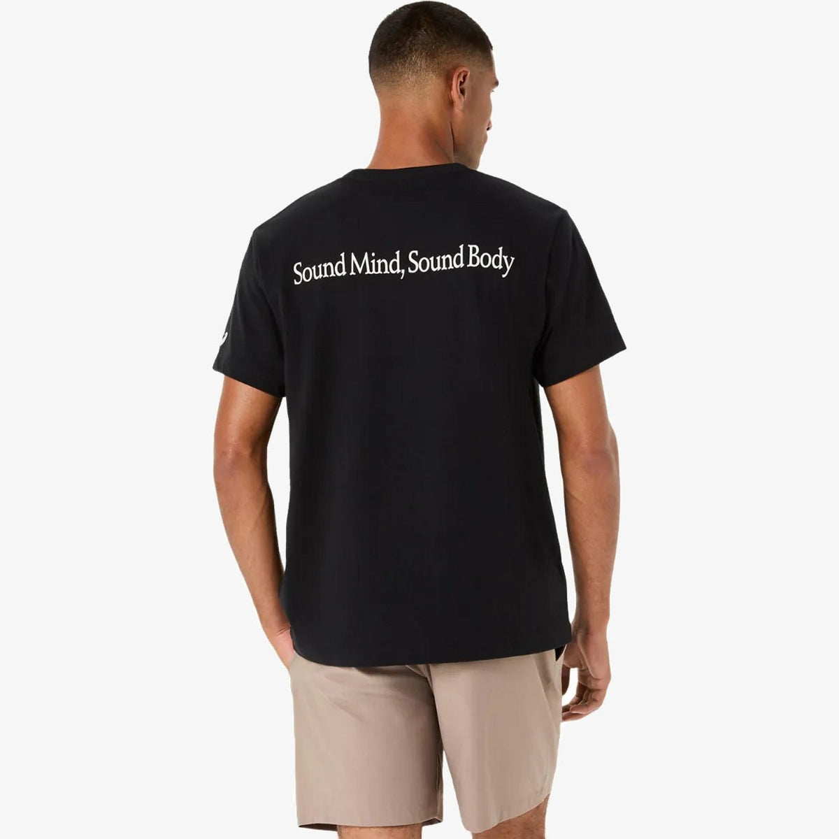 Мъжка тениска Asics Heritage Heavy Cotton Graphic Tee - 2033C014-001 отзад