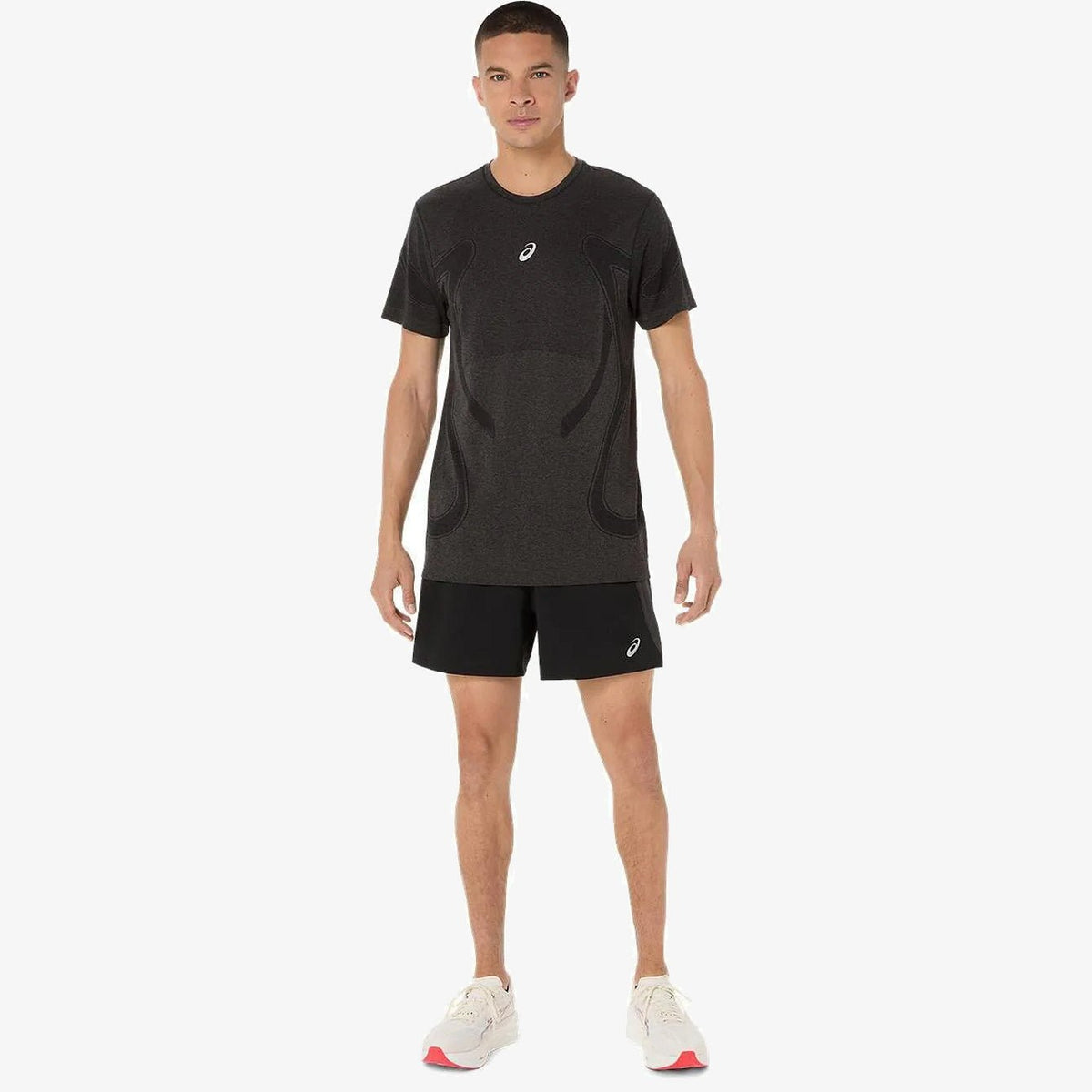 Мъжка тениска Asics Road Seamless Top - 2011D355-001 модел отпред