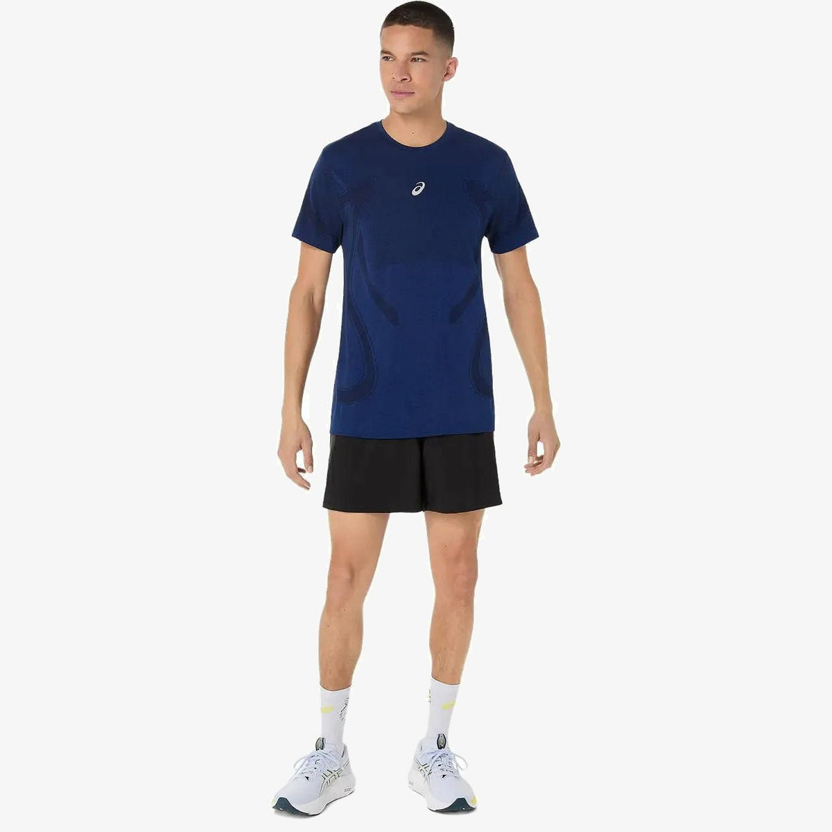 Мъжка тениска Asics Road Seamless Top - 2011D355-400 модел отпред