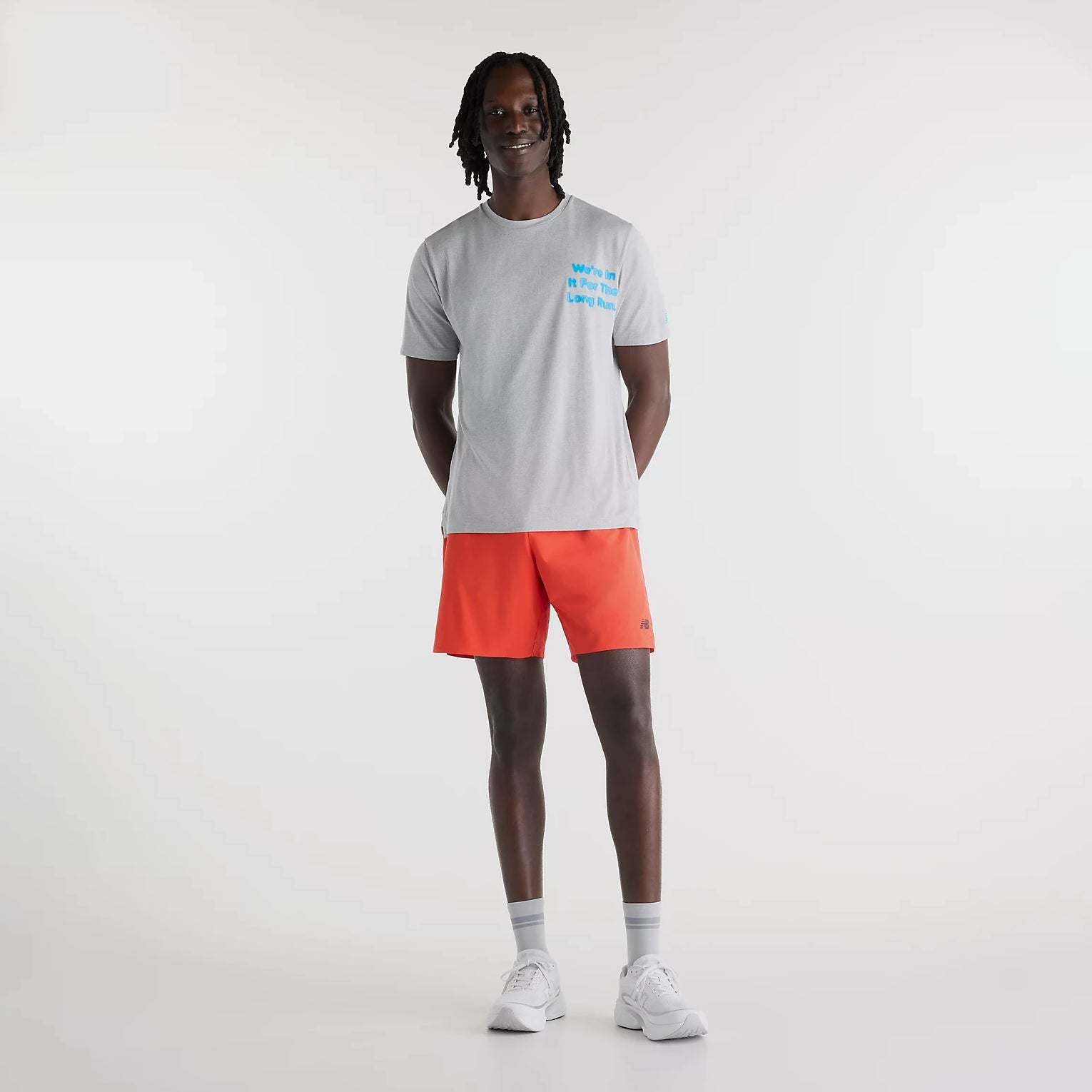 Мъжка тениска New Balance RC Essential Graphic T-Shirt - MT62Z9ZRAG модел отпред