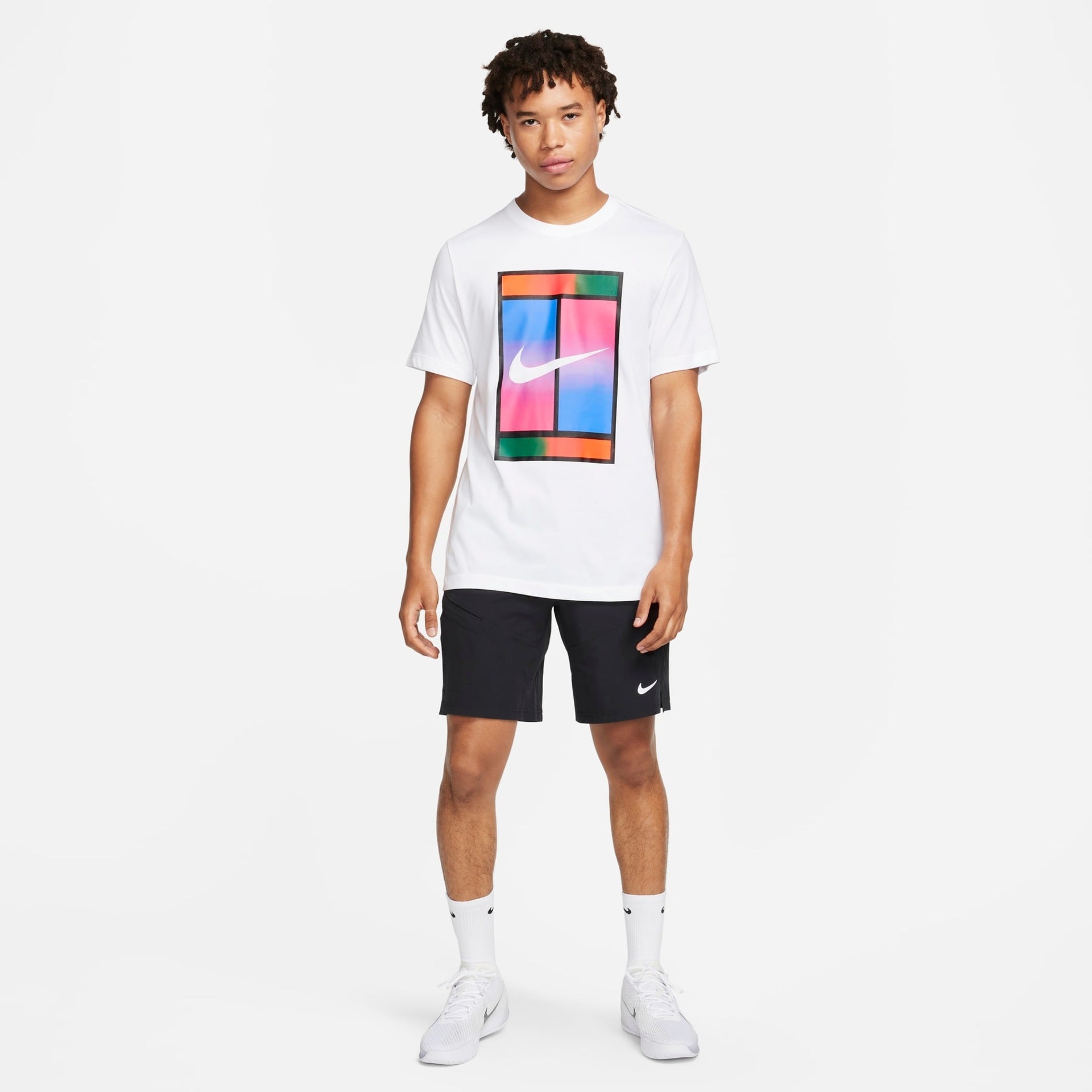 Мъжка тениска Nike Court Dri-FIT T-Shirt - FQ4934-100 модел отпред