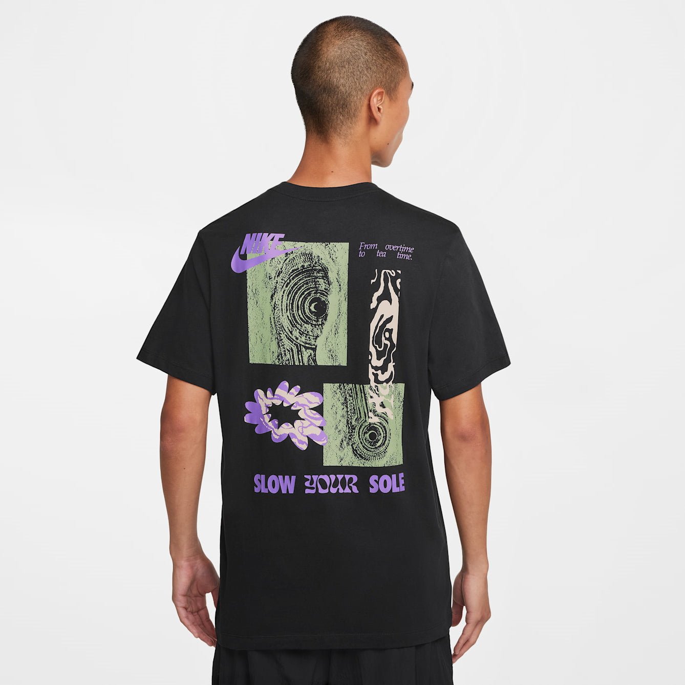 Мъжка тениска Nike Sportswear Club T-Shirt - FZ7952-010 принт отзад