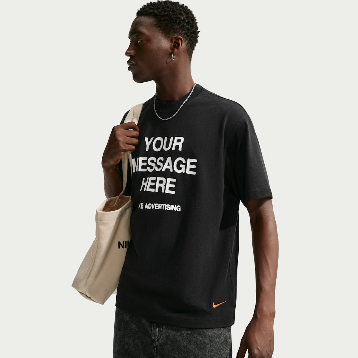 Мъжка тениска Nike Sportswear Your Message Here Tee - IQ5860-010 отпред