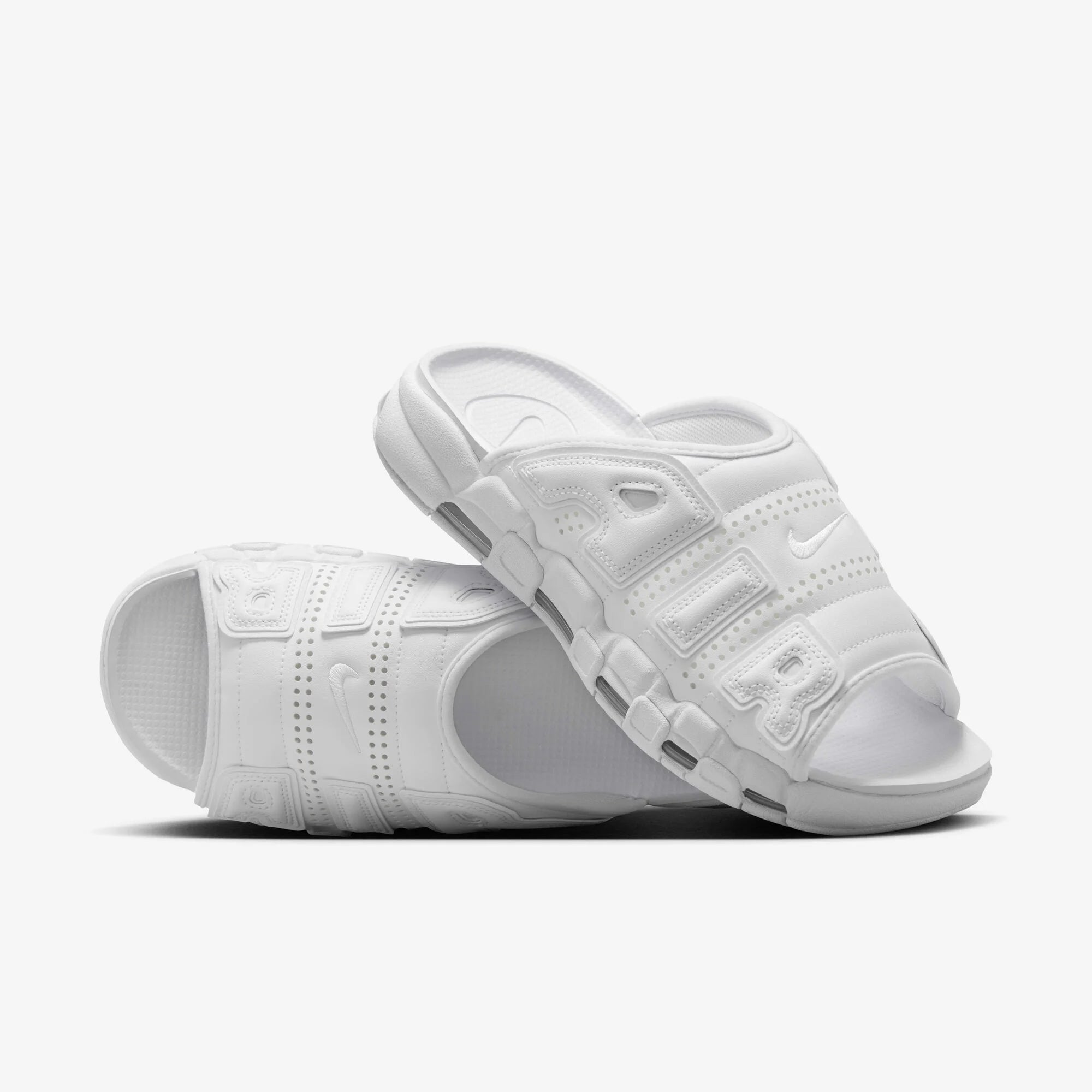 Мъжки чехли Nike Air More Uptempo Slides - FD9883-101 отпред