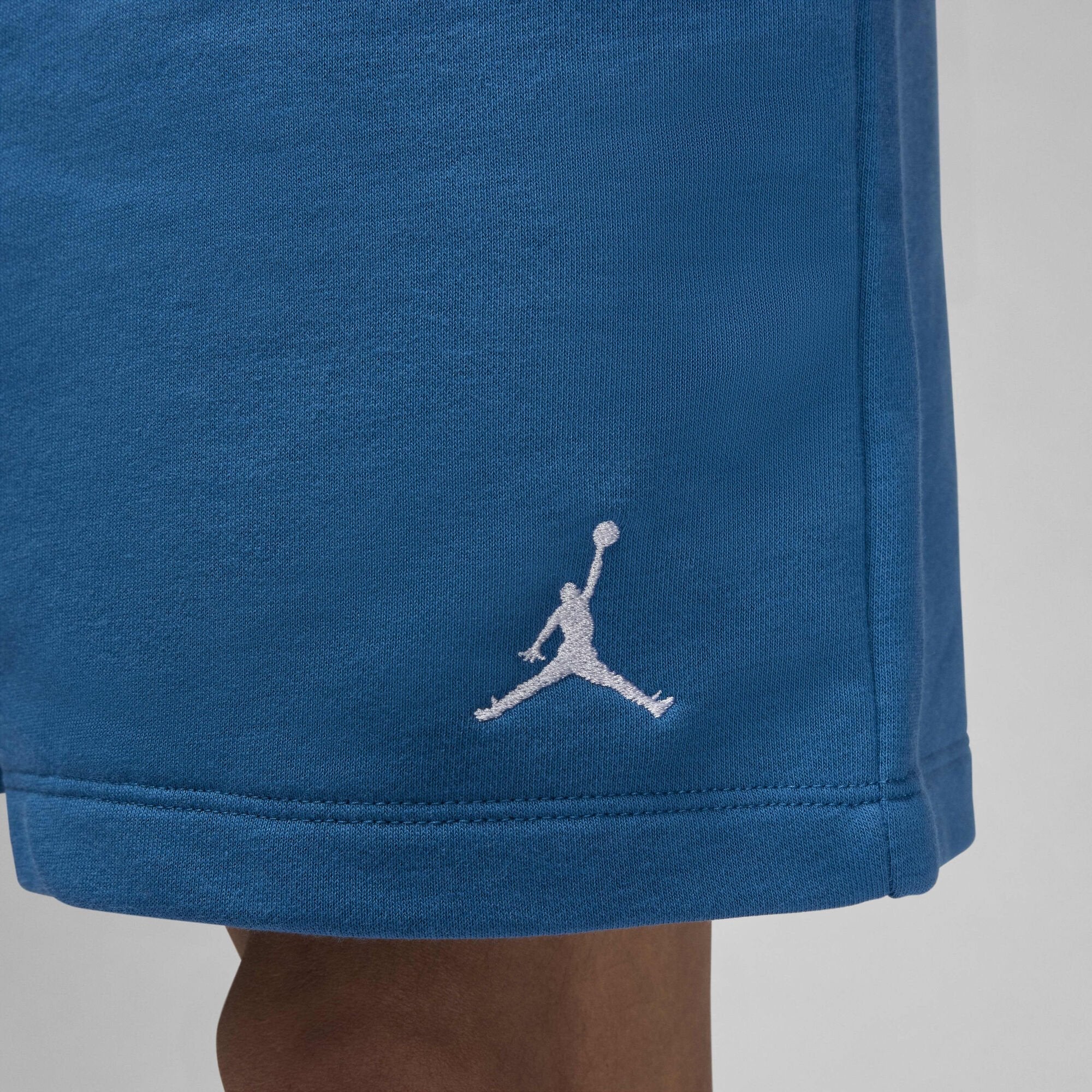 Мъжки къс панталон Jordan Essentials Loopback Fleece Shorts - FQ4534-457 детайл лого