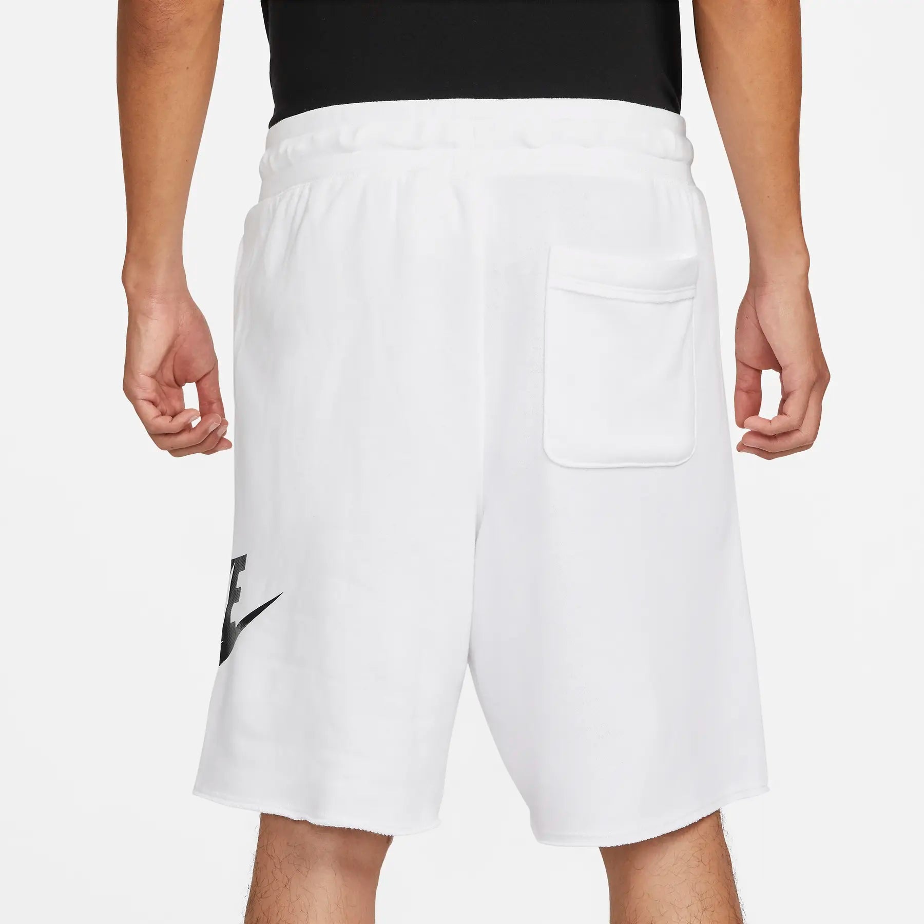 Мъжки къс панталон Nike Club Alumni French Terry Shorts - DX0502-100 отзад