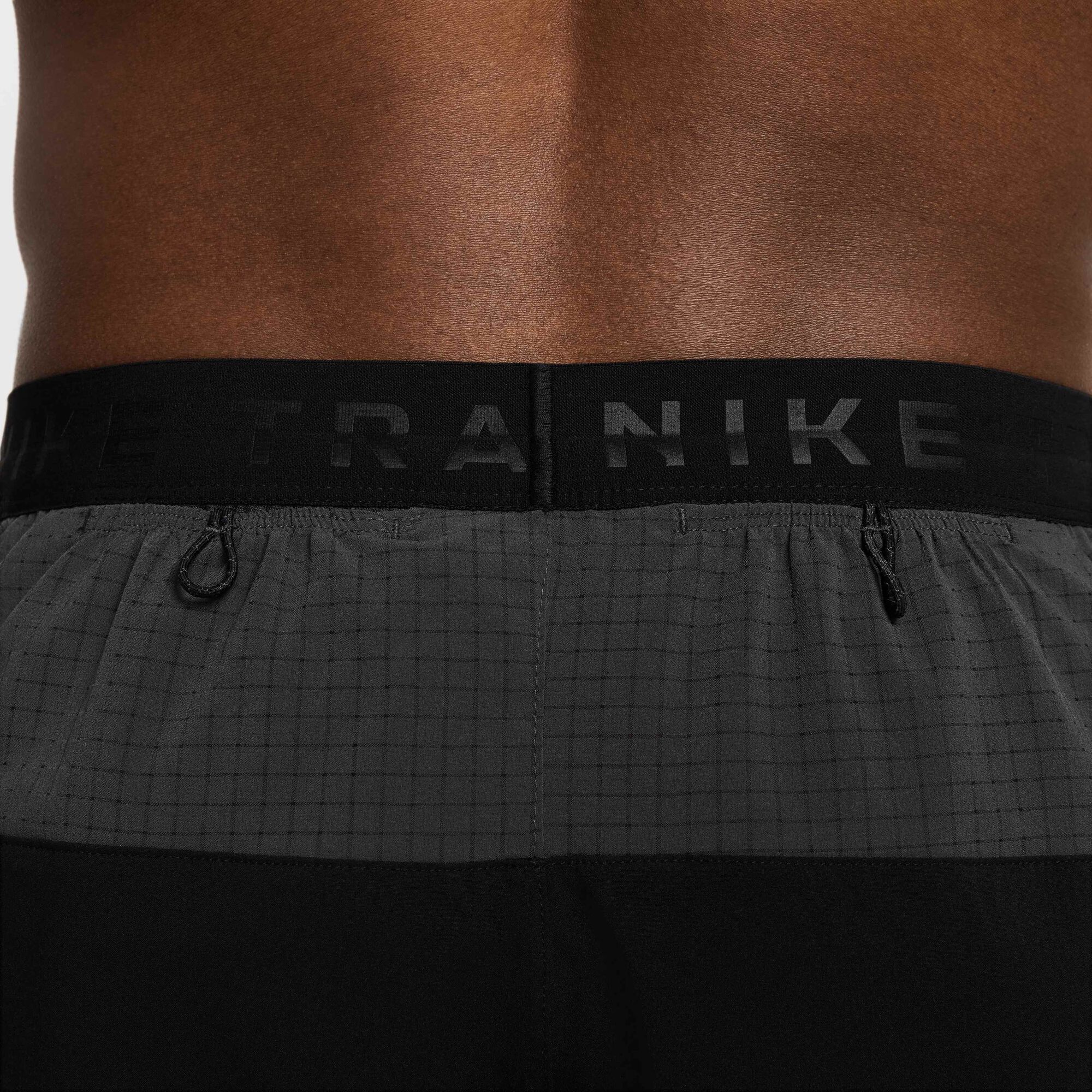 Мъжки къс панталон Nike Trail Dri-FIT Brief-Lined Running Shorts - HJ3574-010 детайл ластик