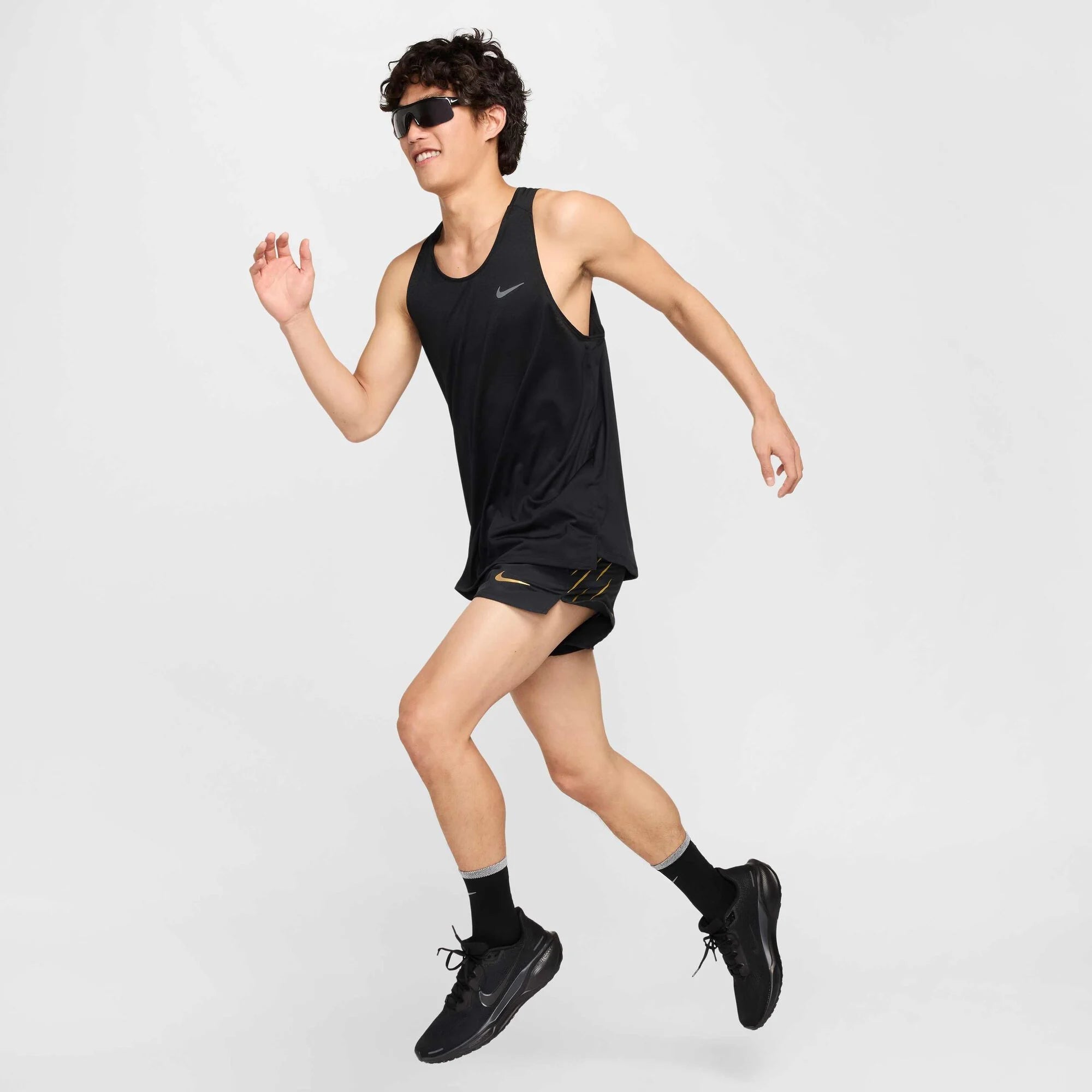 Мъжки къс панталон Nike x Jakob Dri-FIT Brief-Lined Running Shorts - HJ3536-010 модел отпред