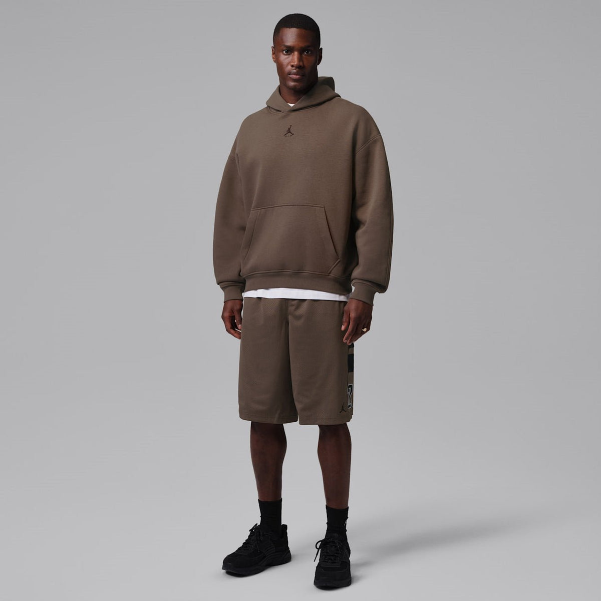 Мъжко худи Jordan Brooklyn Oversized Fleece Pullover Hoodie - IM8911-274 модел отпред