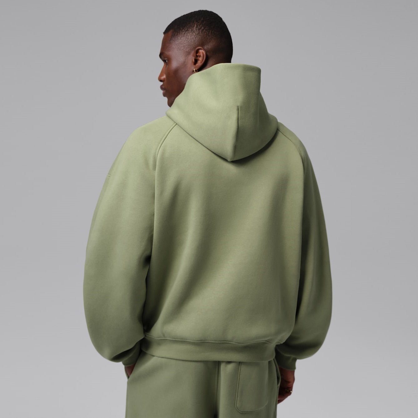 Мъжко худи Jordan Brooklyn Oversized Fleece Pullover Hoodie - IM8911-334 отзад