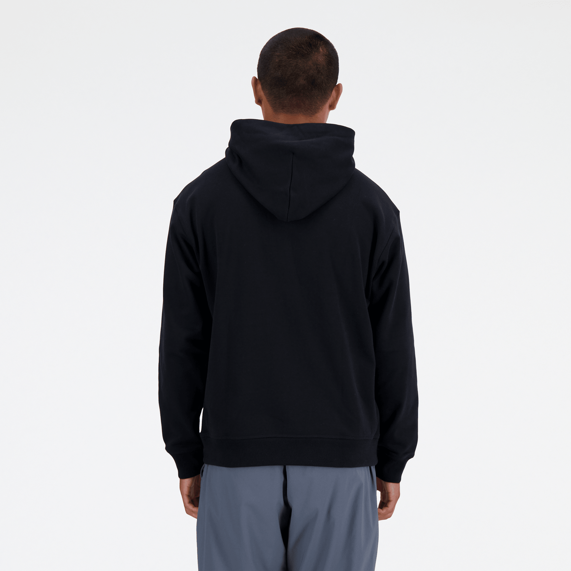 Мъжко худи New Balance Athletics French Terry Hoodie - MT41534BK отзад