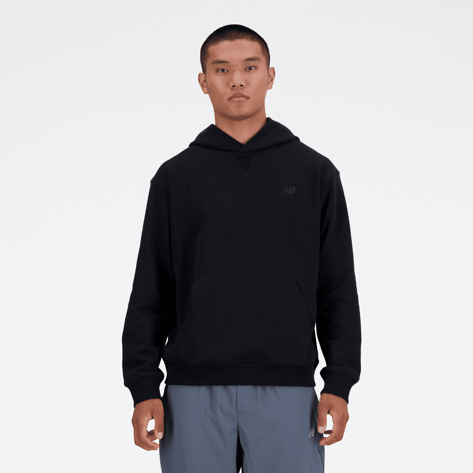 Мъжко худи New Balance Athletics French Terry Hoodie - MT41534BK