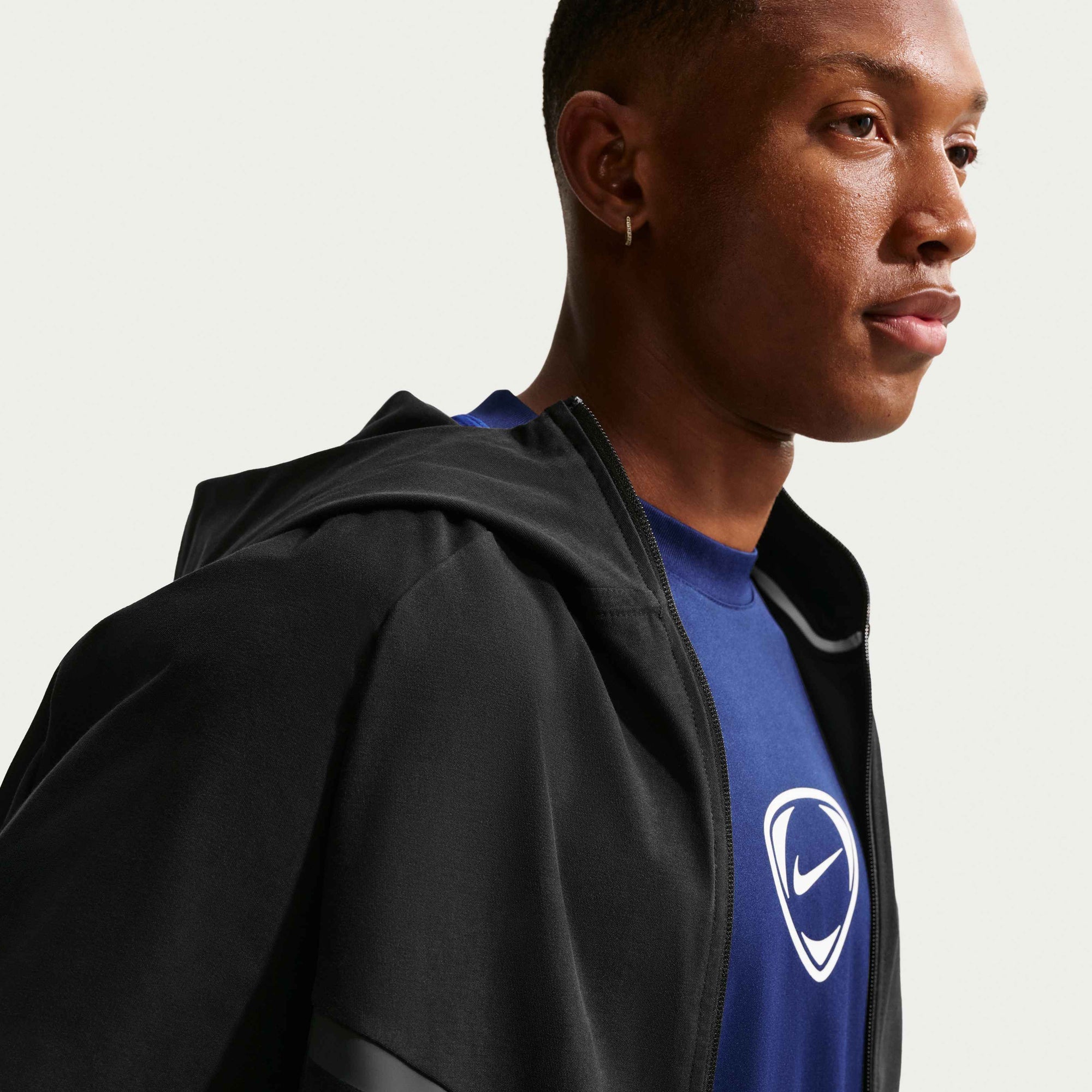 Мъжко яке Nike Tech Shori Knit Full-Zip Windrunner Jacket IF1345-010 яка