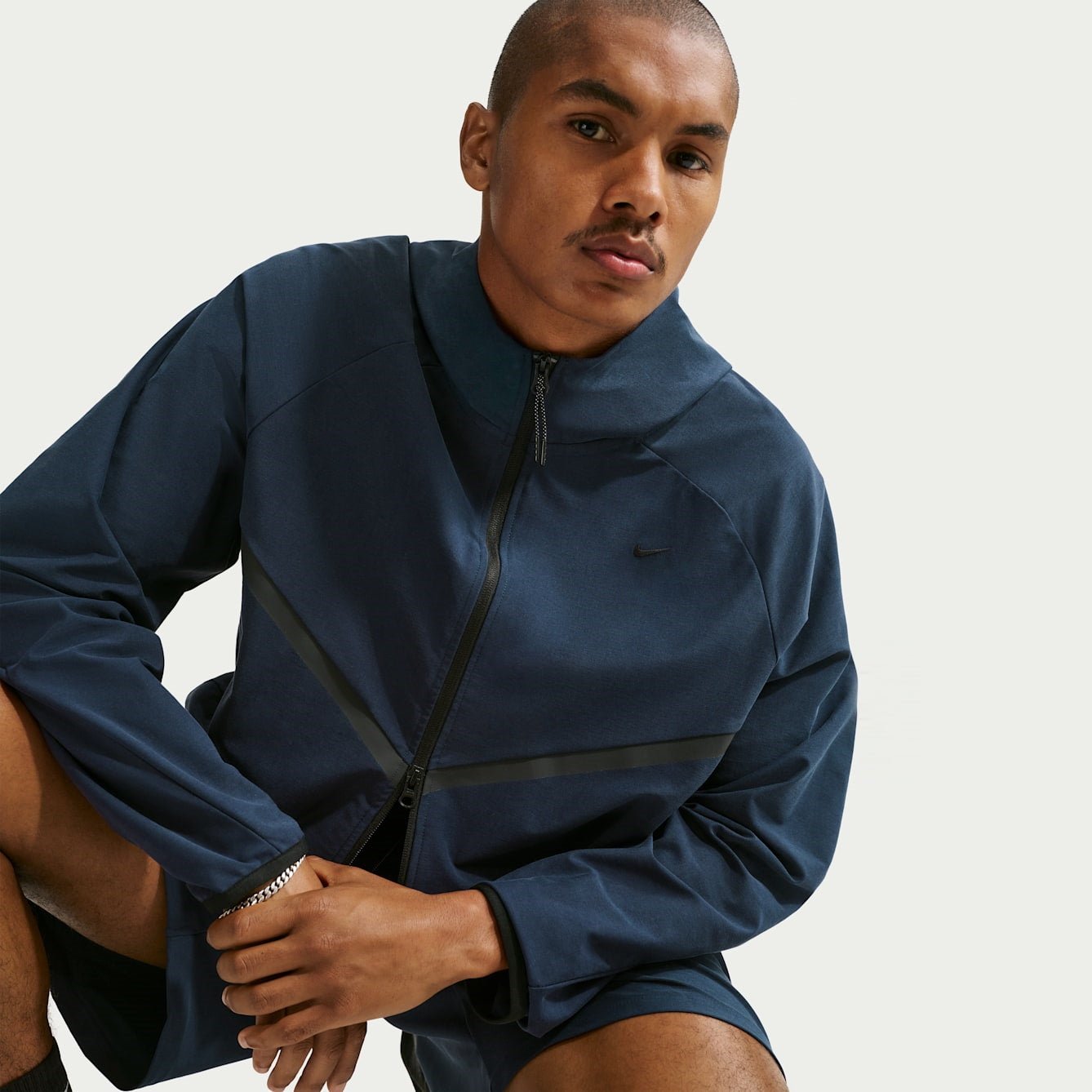 Мъжко яке Nike Tech Shori Knit Full-Zip Windrunner Jacket IF1345-451 отпред