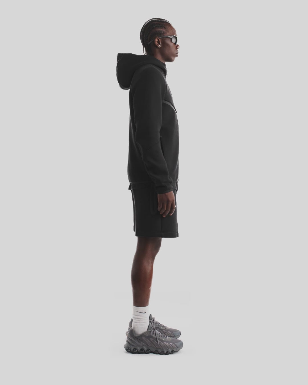 Мъжко худи Nike Tech Fleece Windrunner Hoodie - HV0949-010 модел видео