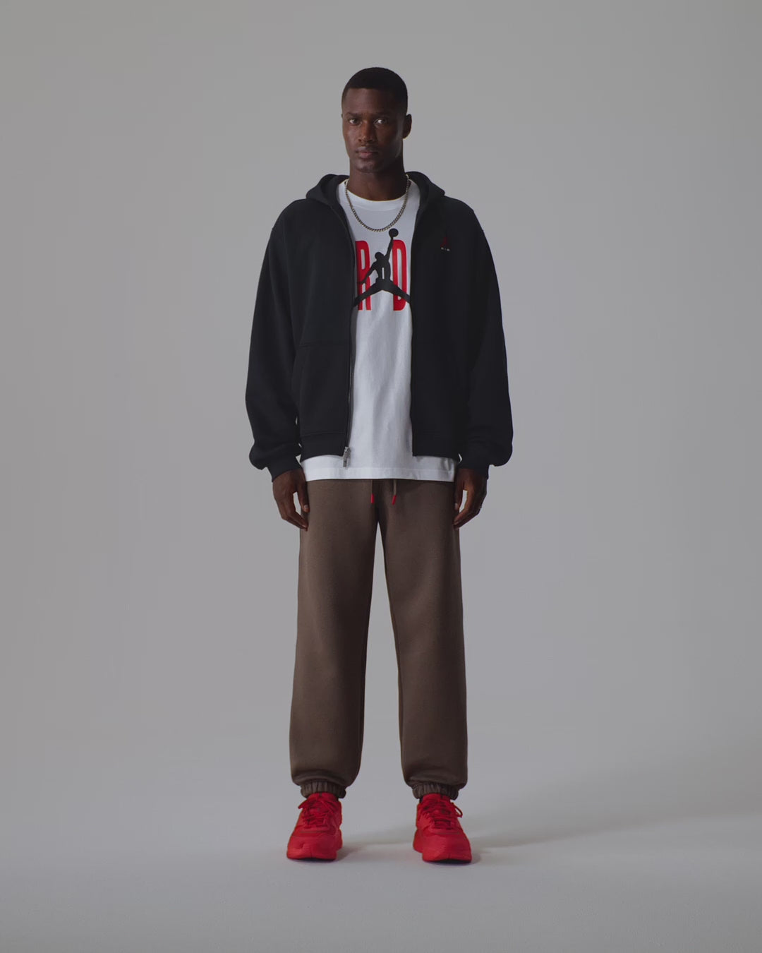 Мъжко худи Jordan Brooklyn Full-Zip Hoodie - IU0243-010 модел видео