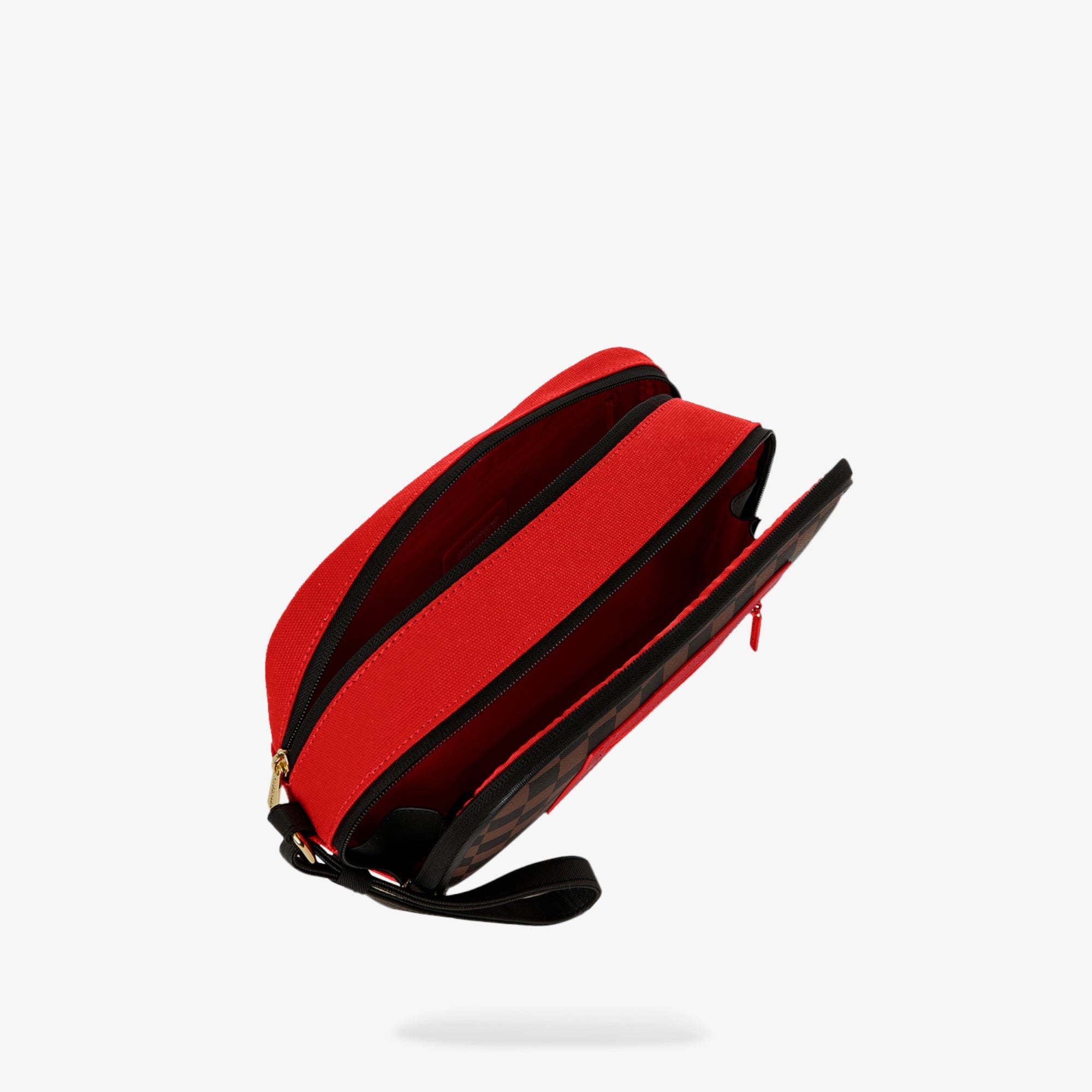 Унисекс чанта Sprayground Red Redemption Monte Toiletry Brick - 910B8899NSZ детайл джобове