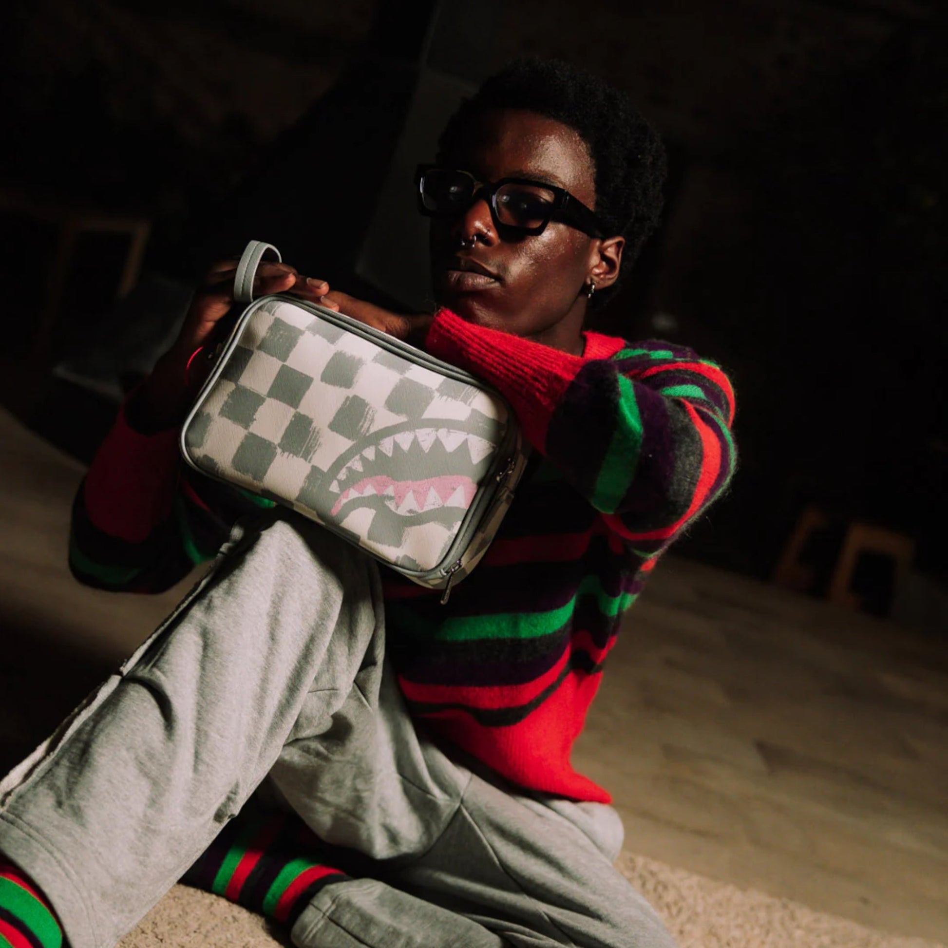 Унисекс чанта Sprayground Vanquish Cream Toiletry Bag - Airhouse