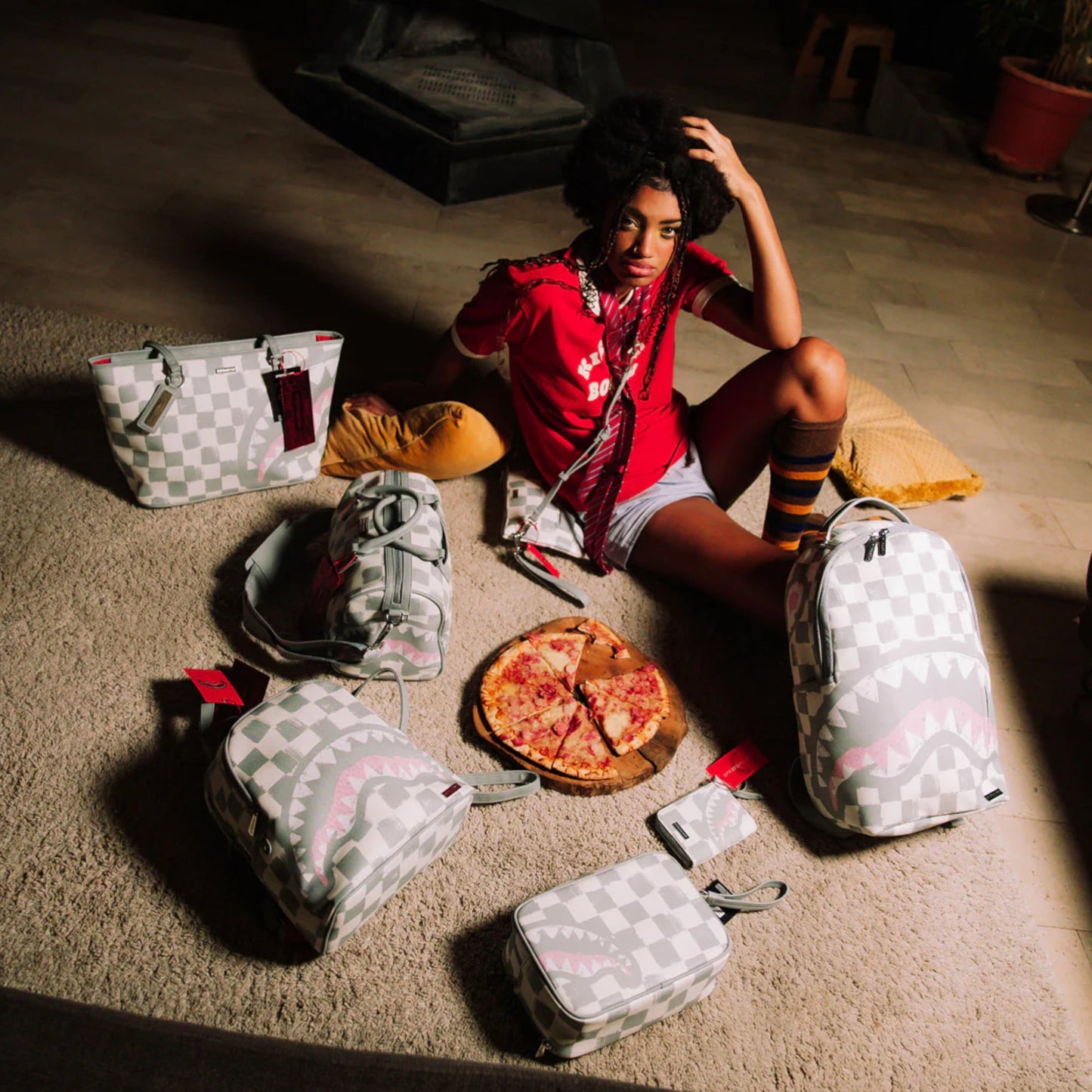 Унисекс чанта Sprayground Vanquish Cream Toiletry Bag - Airhouse