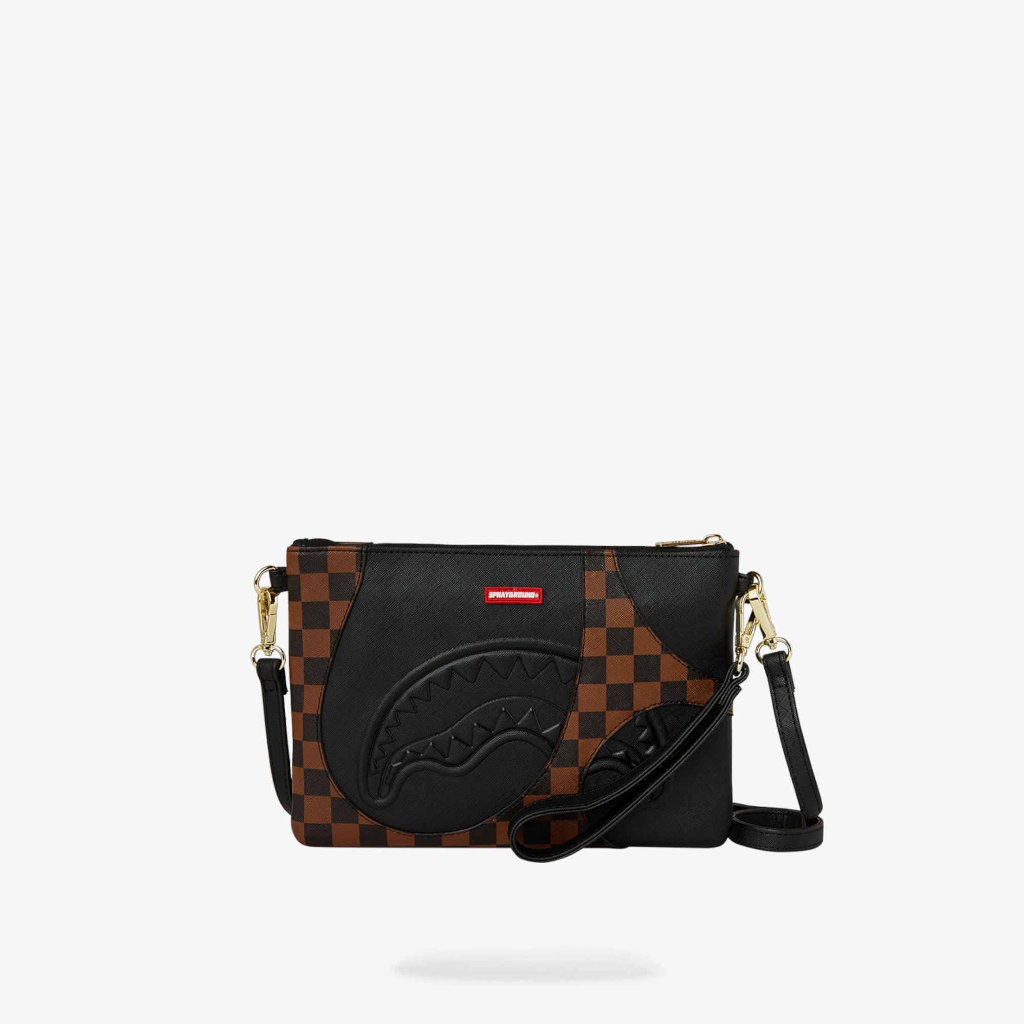 Унисекс клъч Sprayground Jetstream Brown Crossover Clutch - Airhouse