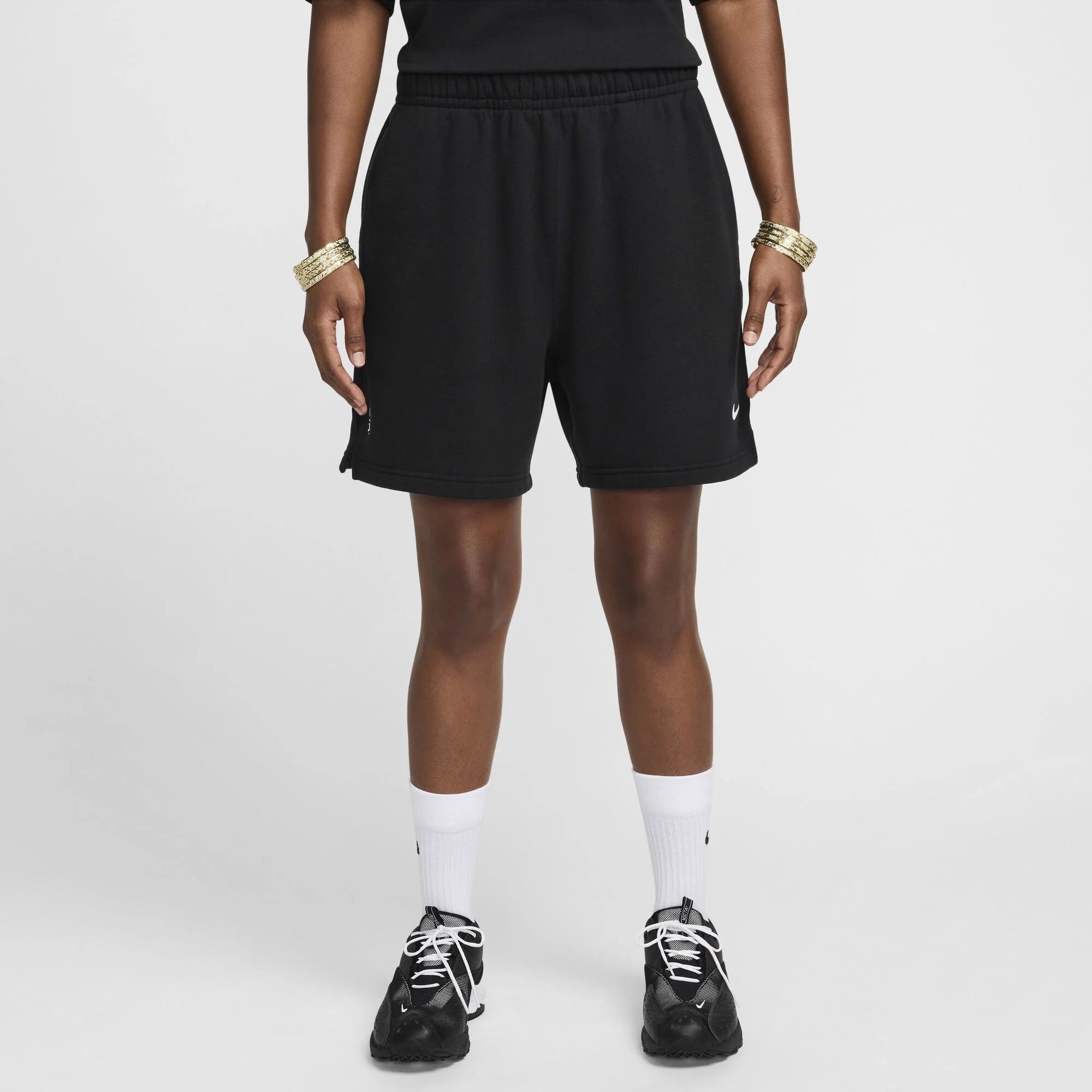 Унисекс къс панталон Nike X Nocta Cardinal Fleece Shorts - FQ0408-010 отпред жена