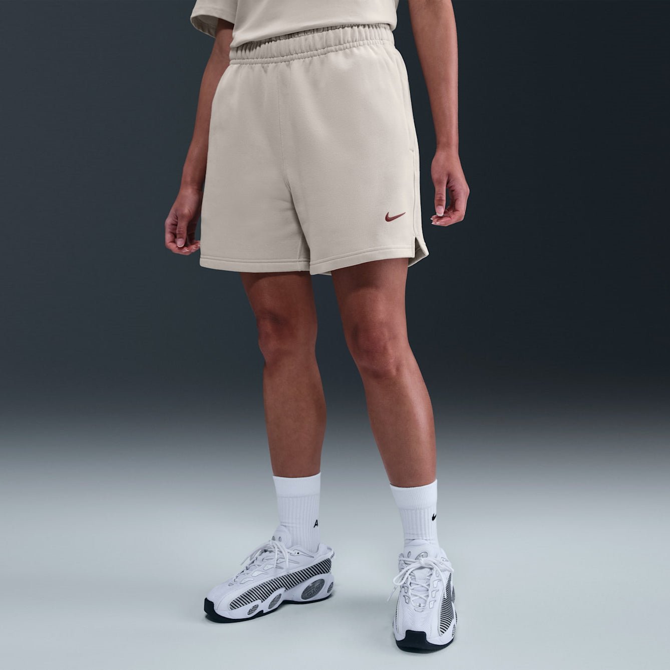 Унисекс къс панталон Nike X Nocta Cardinal Fleece Shorts FQ0408-104 жена отпред