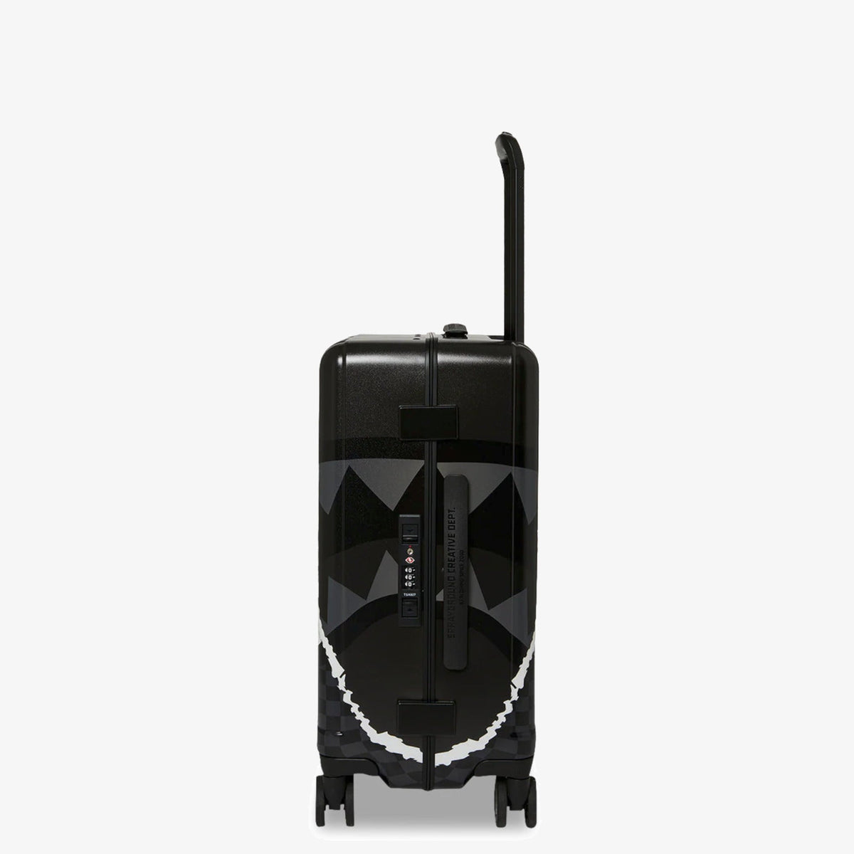 Унисекс куфар Sprayground Center Rip Revealing Gray Check Carry-On Luggage - 910CL323NSZ отстрани