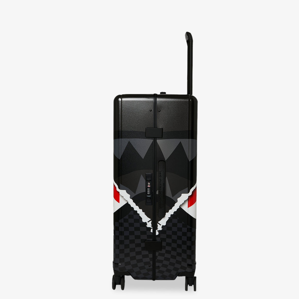 Унисекс куфар Sprayground Center Rip Revealing Gray Check Full-Size Luggage - 910CL324NSZ отстрани