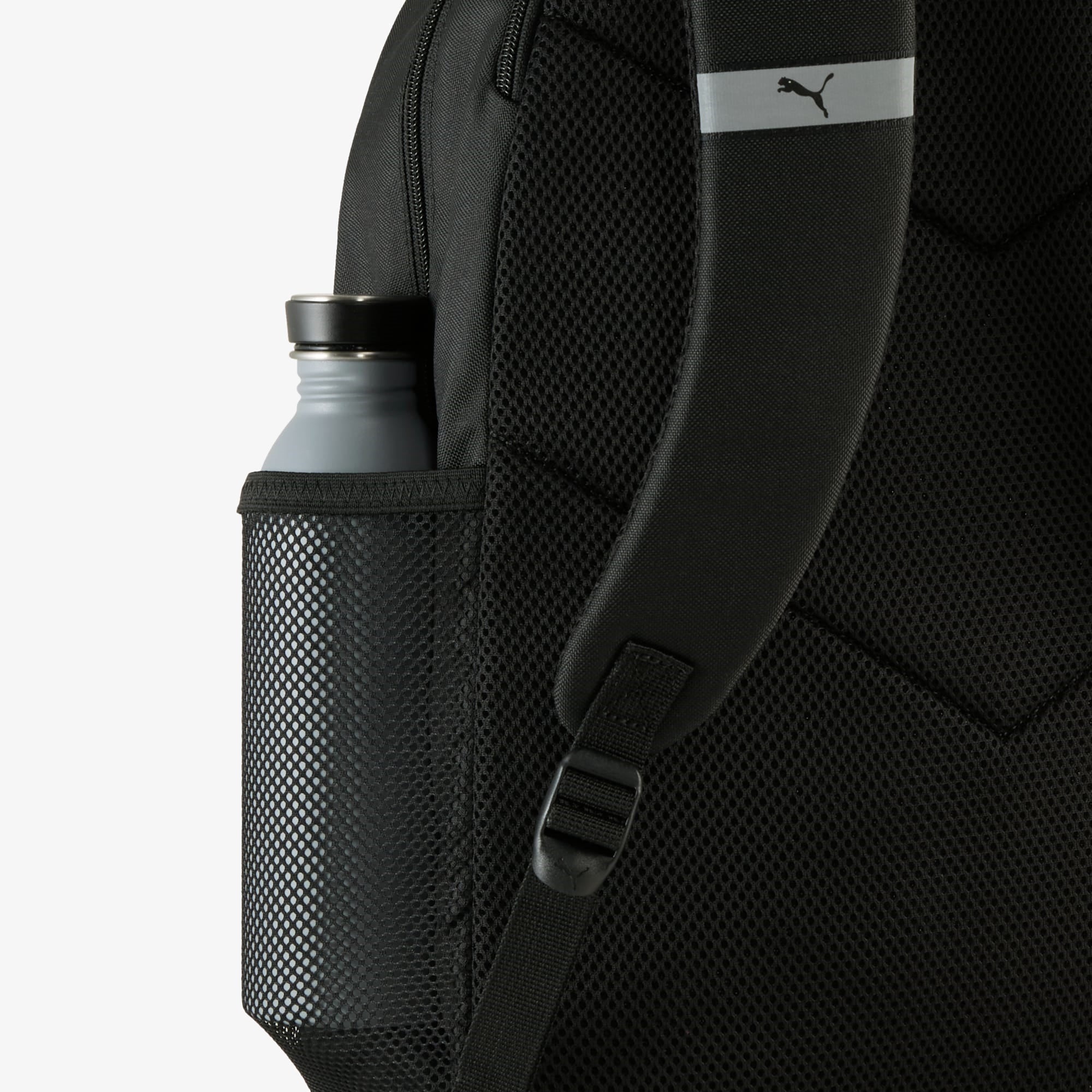 Унисекс раница Puma Fundamental Backpack (20L) - 091801-01 детайл страничен джоб
