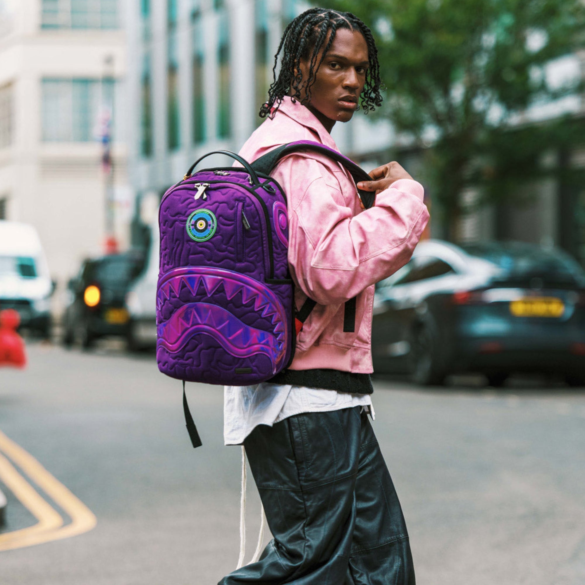 Унисекс раница Sprayground Ai Quilted Iridescent Backpack - 910B7717NSZ модел