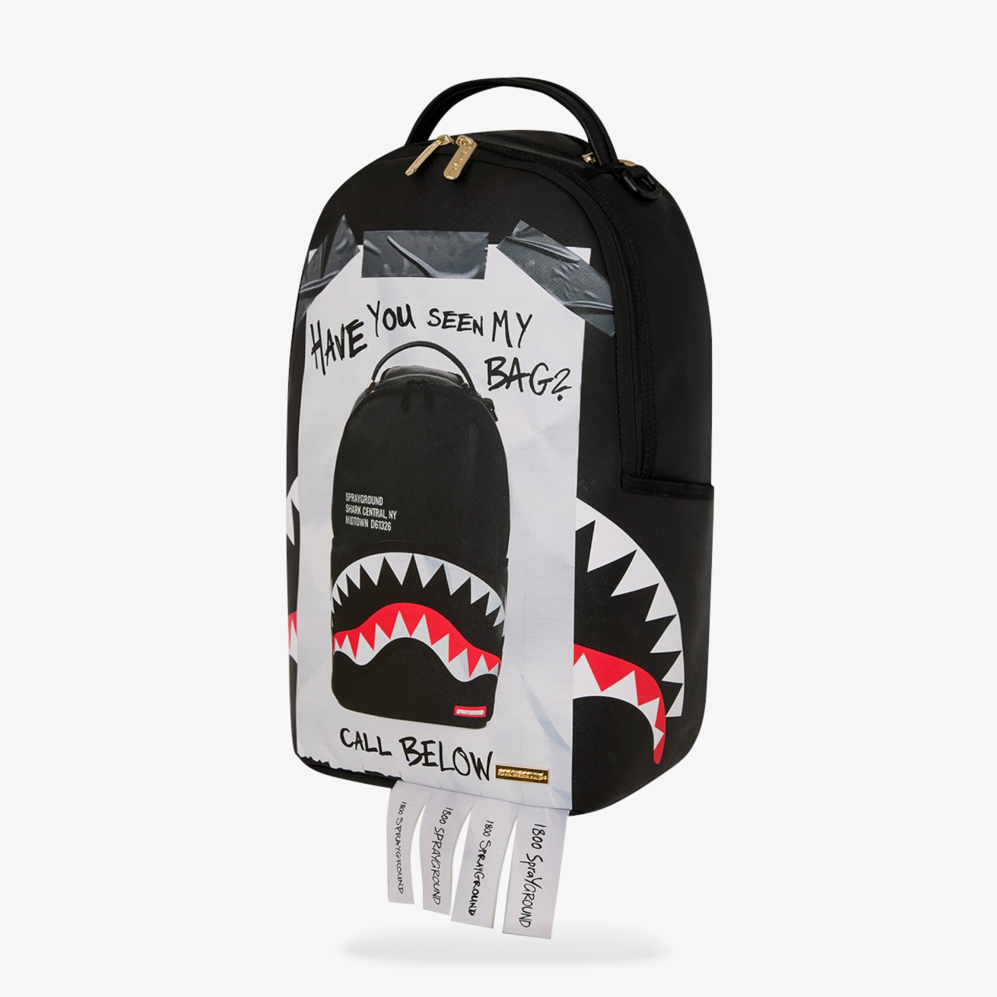 Унисекс раница Sprayground Missing Bag Flyer On Backpack - 910B8735NSZ отдясно