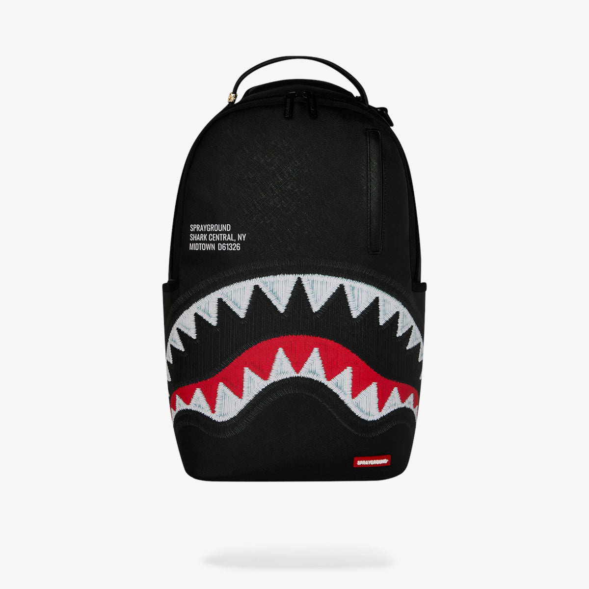 Унисекс раница Sprayground Shark Central Black Embroidered Shark Backpack - 910B9629NSZ