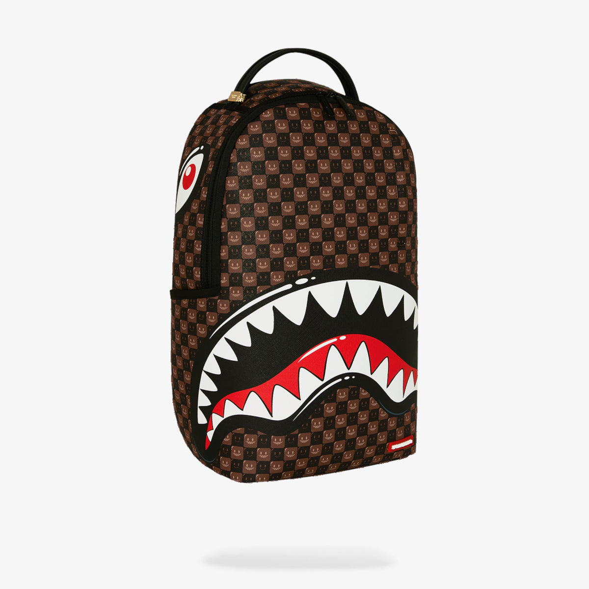 Унисекс раница Sprayground Sharks In Paris WTF Bubble Brown Check Backpack - 910B8634NSZ отляво