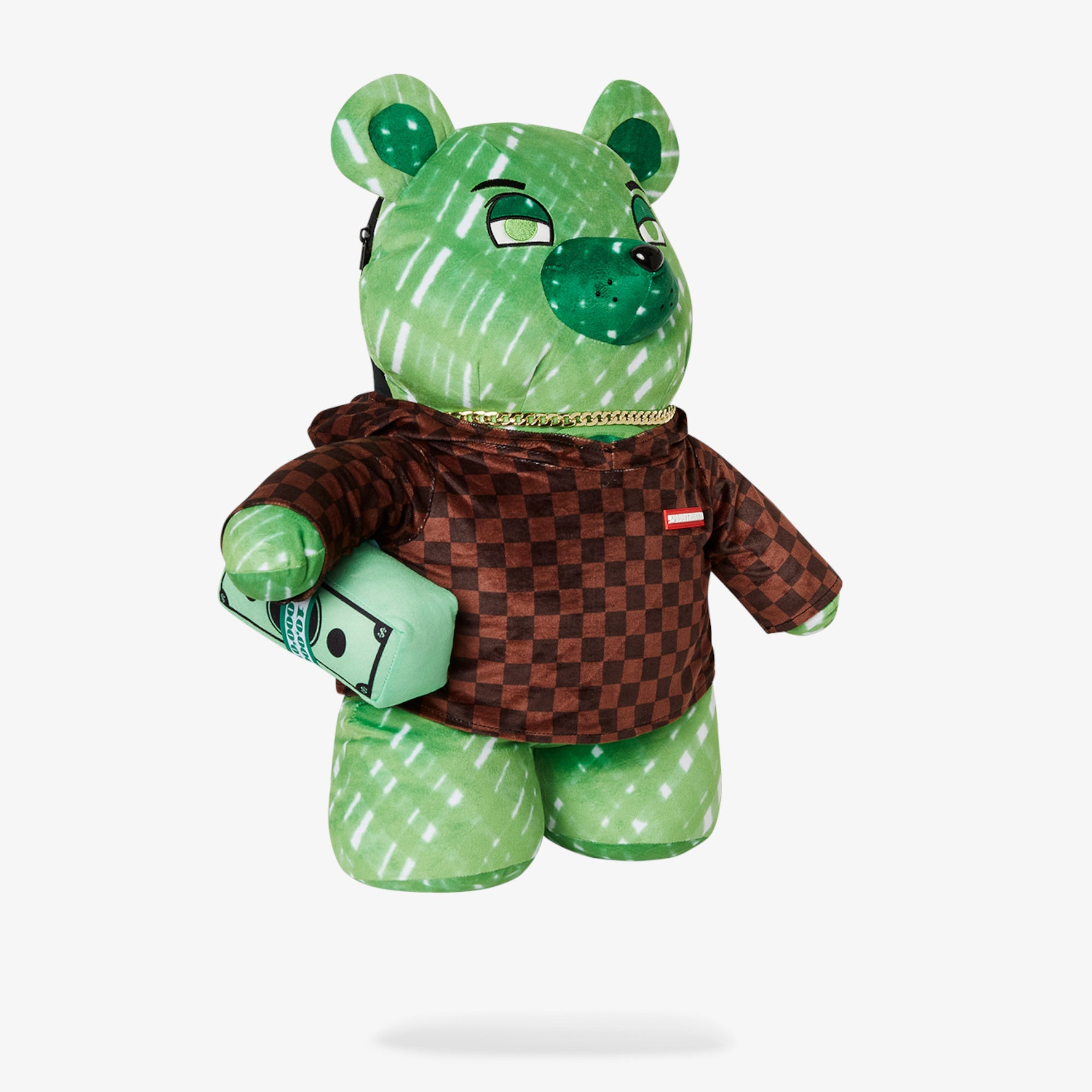 Унисекс раница Sprayground Sip Fade Away Hoodie Moneybear Teddybear Backpack - 910B6630NSZ детайл