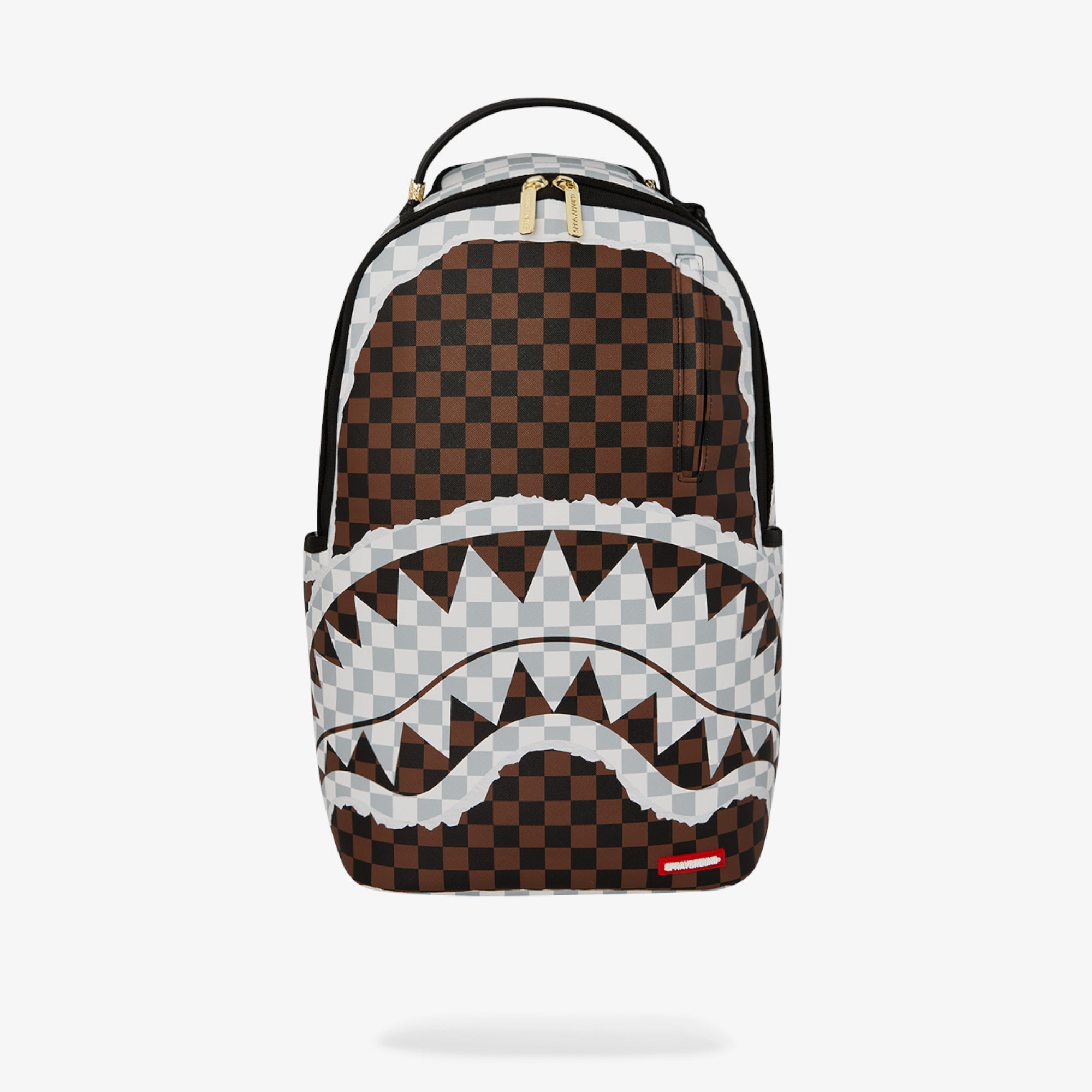 Унисекс раница Sprayground Cream And Brown Tear Check Backpack - Airhouse