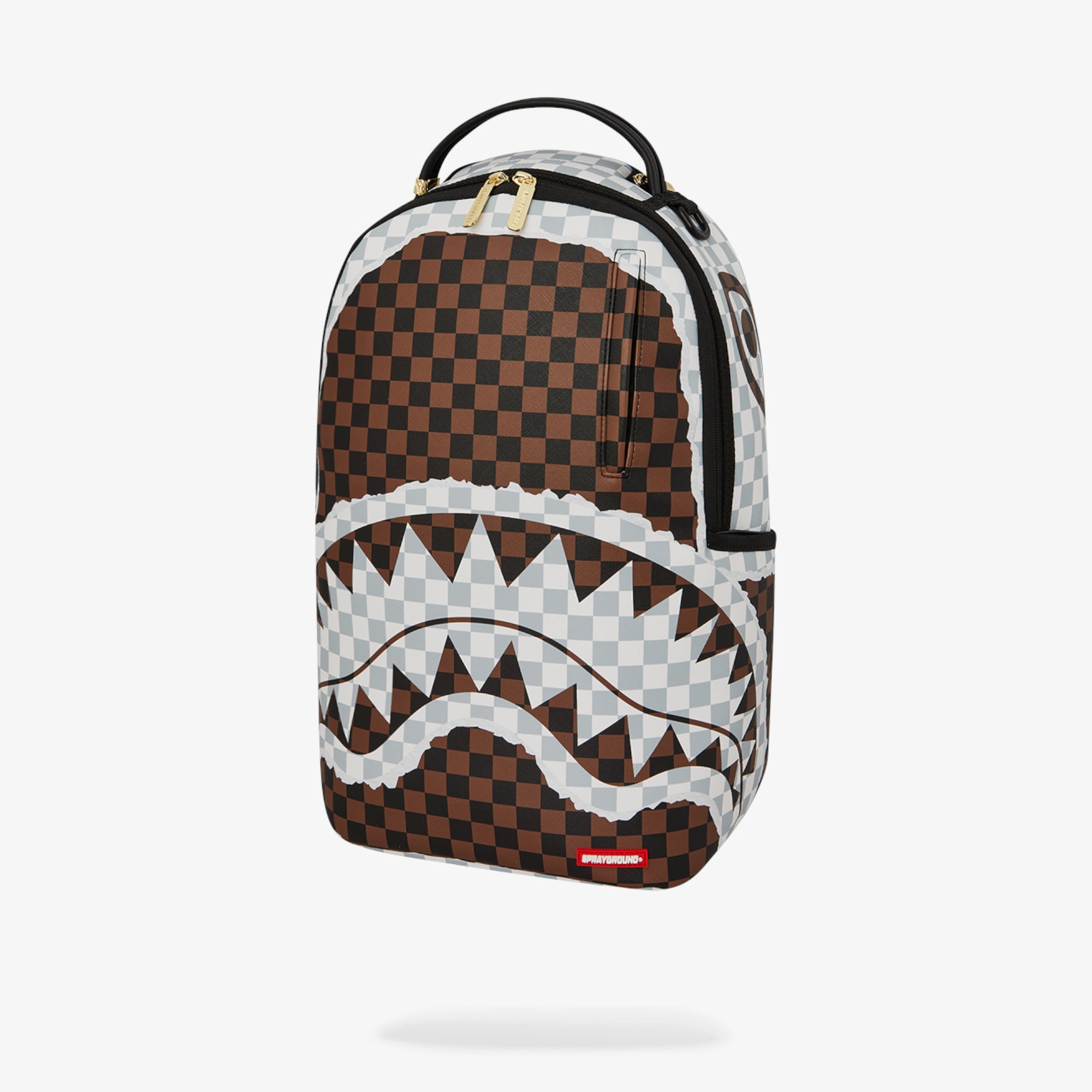 Унисекс раница Sprayground Cream And Brown Tear Check Backpack - Airhouse