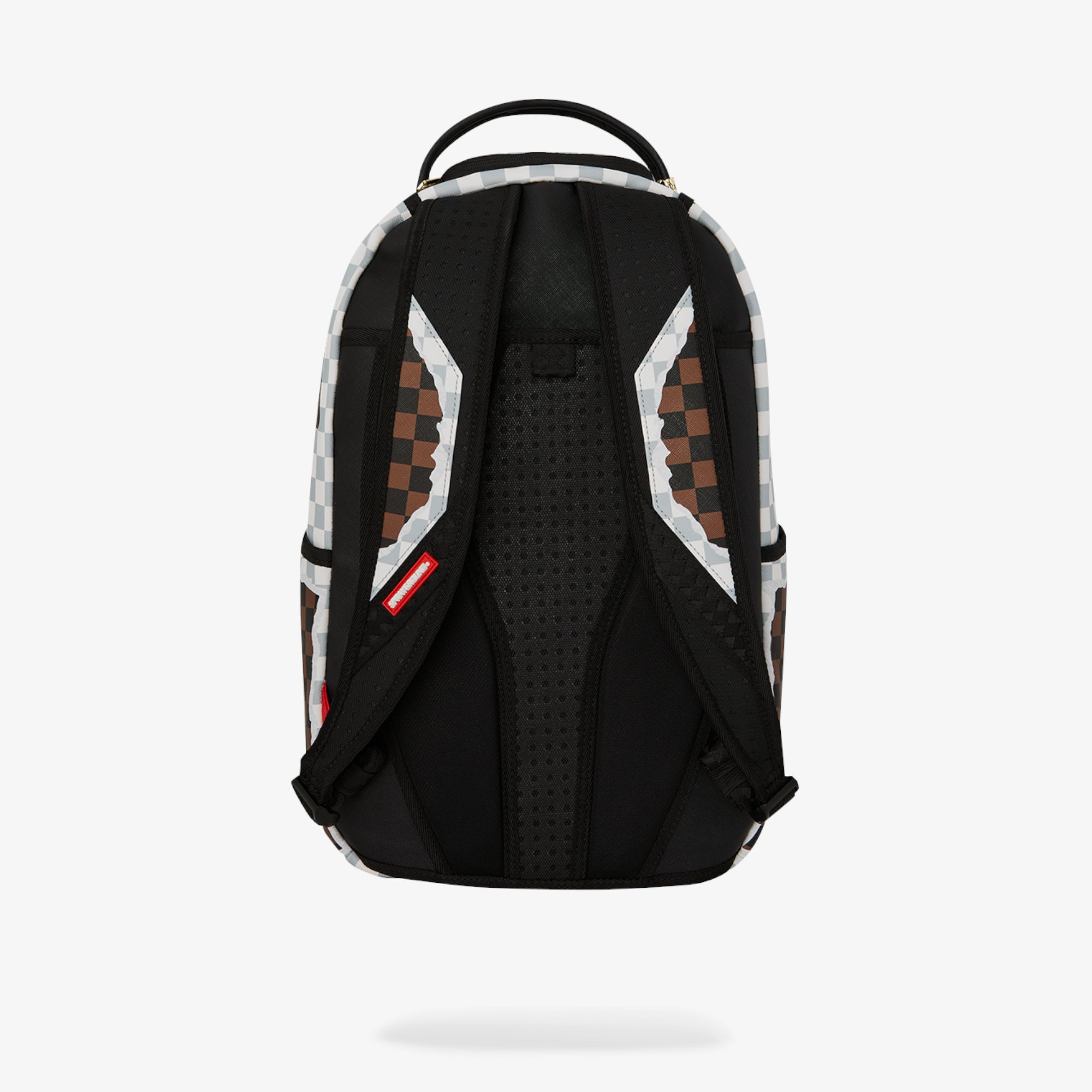 Унисекс раница Sprayground Cream And Brown Tear Check Backpack - Airhouse