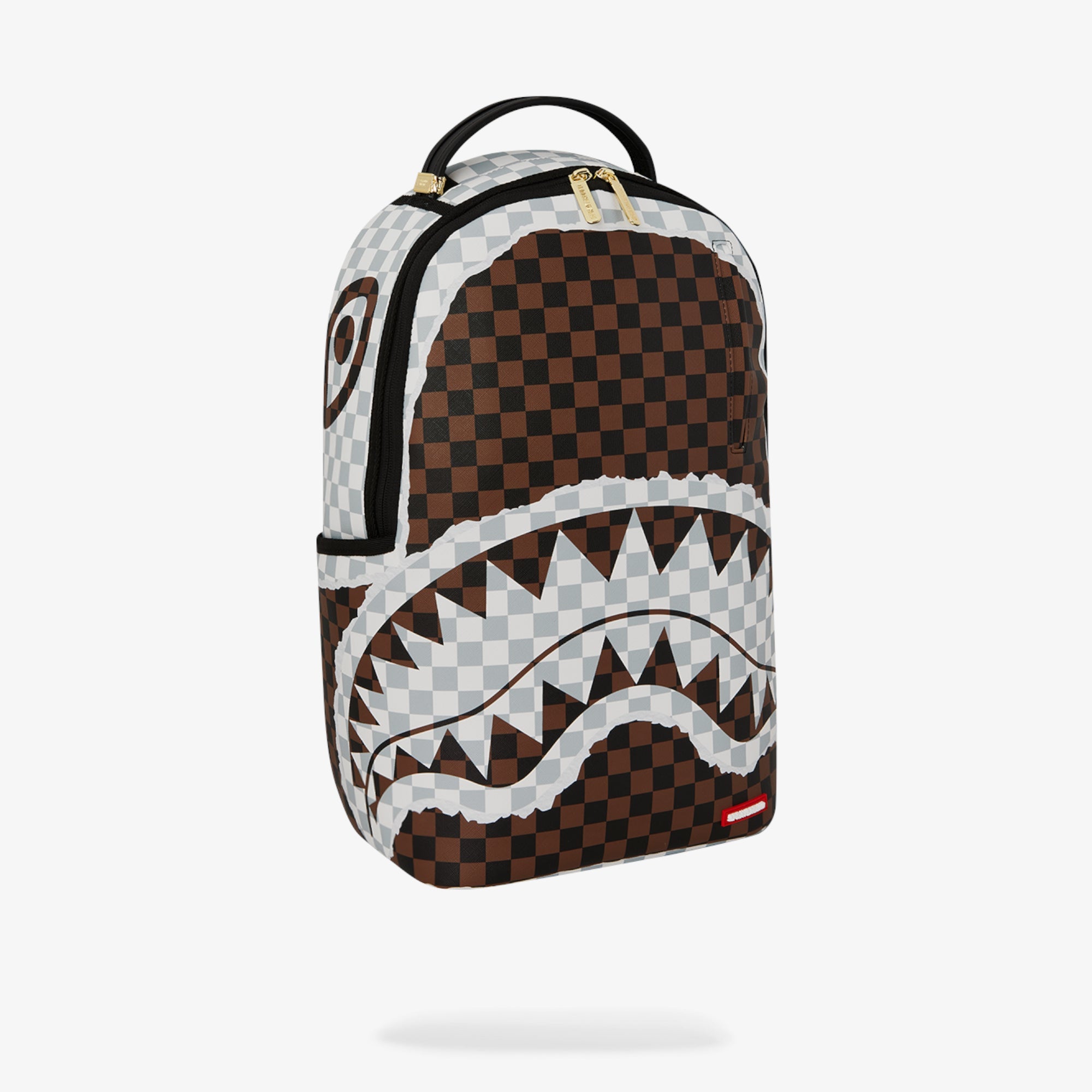 Унисекс раница Sprayground Cream And Brown Tear Check Backpack - Airhouse